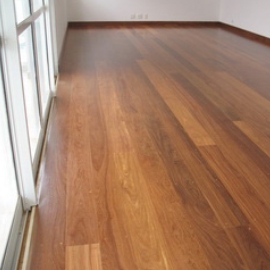 Piso de Madeira Assoalho Ipe Tratado Bona Semibrilho-1