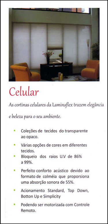 persiana laminaflex celular
