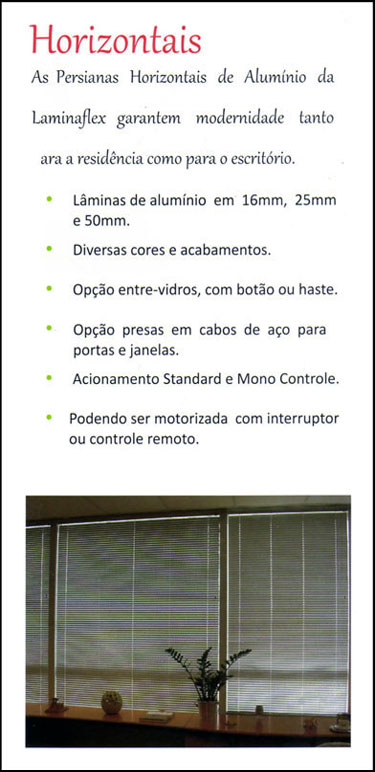 persiana laminaflex horizontais