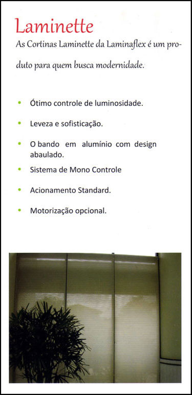 persiana laminaflex laminette